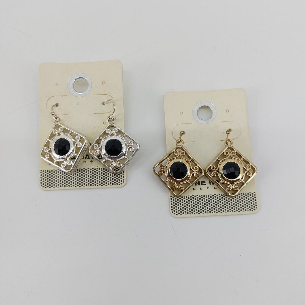 One Way Collection Silver Tone Gold Tone with Black accents